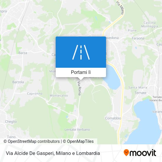 Mappa Via Alcide De Gasperi