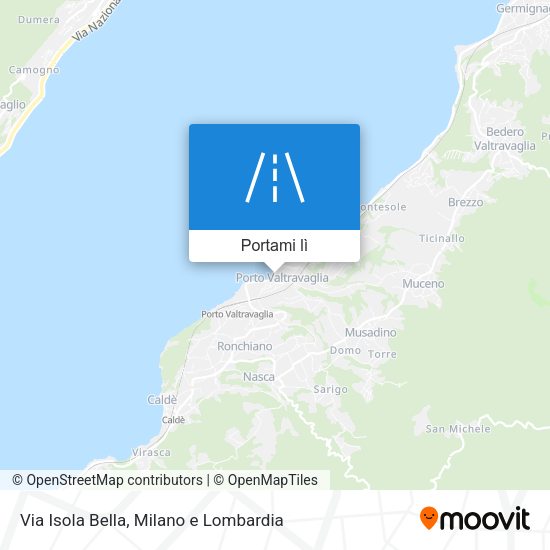 Mappa Via Isola Bella