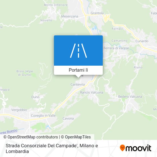 Mappa Strada Consorziale Del Campade'