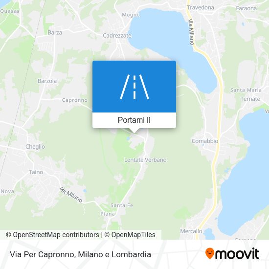 Mappa Via Per Capronno