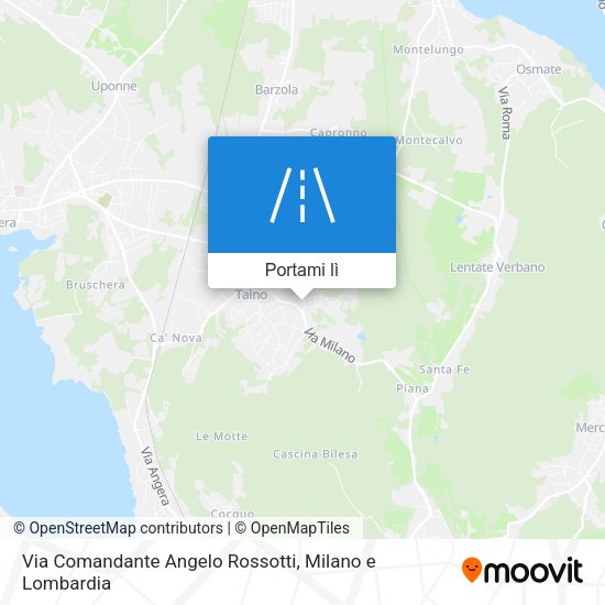 Mappa Via Comandante Angelo Rossotti