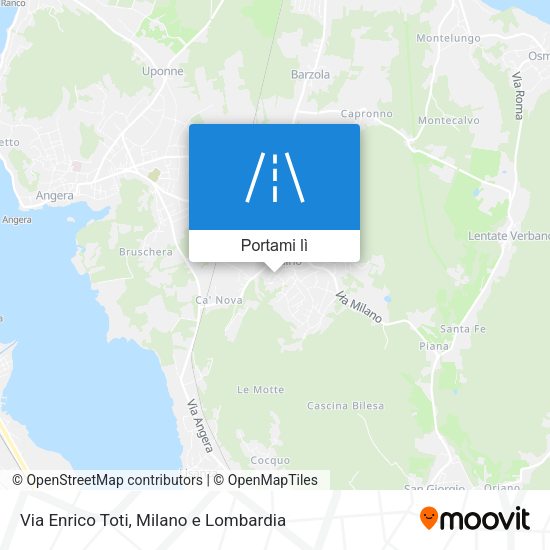 Mappa Via Enrico Toti