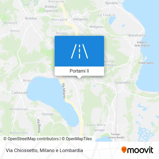 Mappa Via Chiossetto