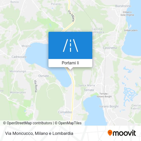 Mappa Via Moncucco
