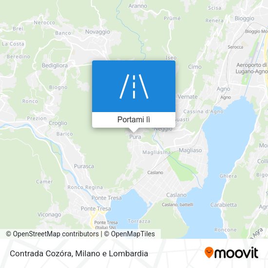 Mappa Contrada Cozóra