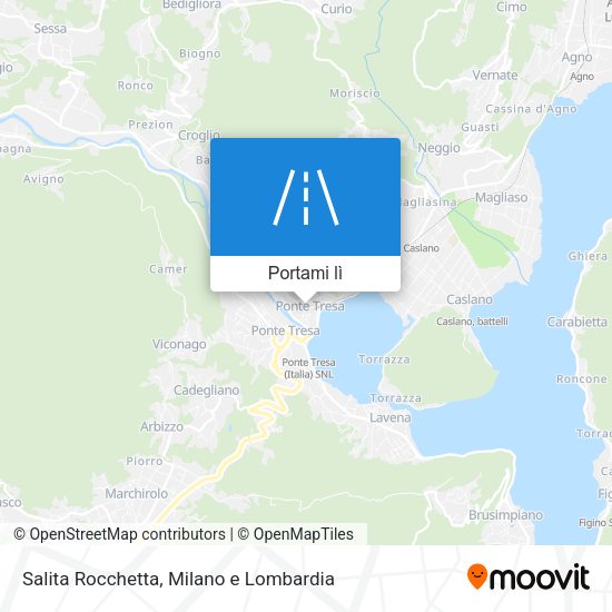 Mappa Salita Rocchetta