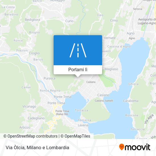 Mappa Via Òlcia