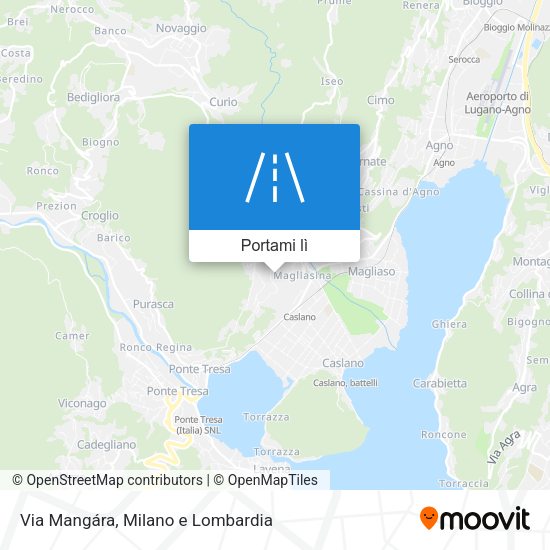Mappa Via Mangára