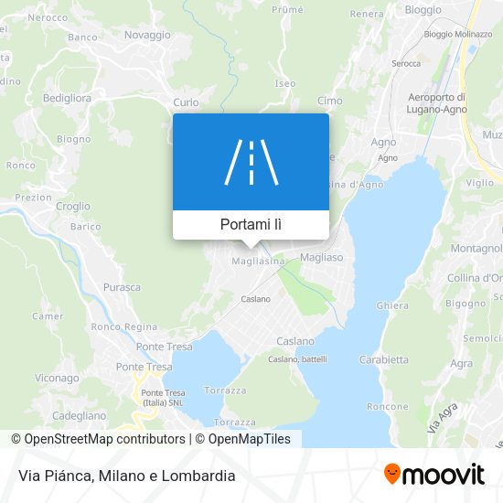 Mappa Via Piánca