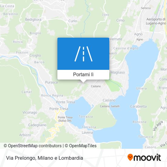 Mappa Via Prelongo