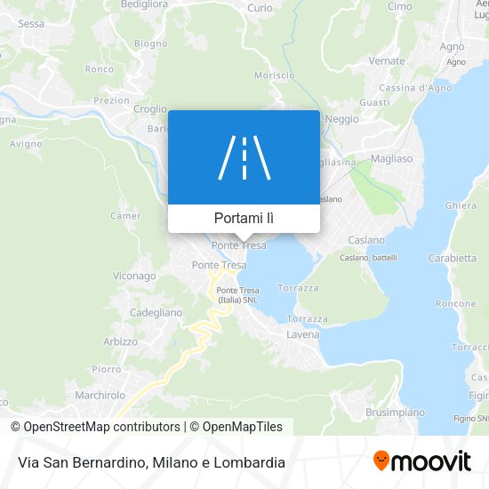 Mappa Via San Bernardino