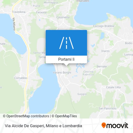 Mappa Via Alcide De Gasperi
