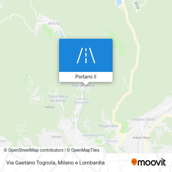 Mappa Via Gaetano Tognola
