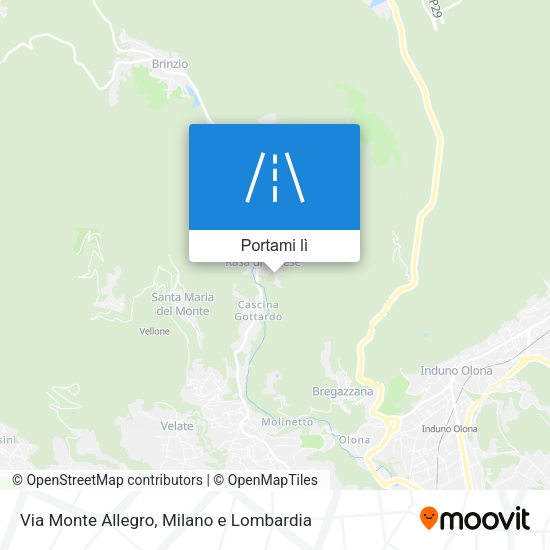 Mappa Via Monte Allegro