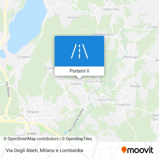 Mappa Via Degli Abeti