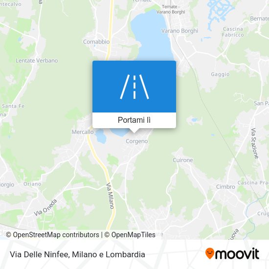 Mappa Via Delle Ninfee