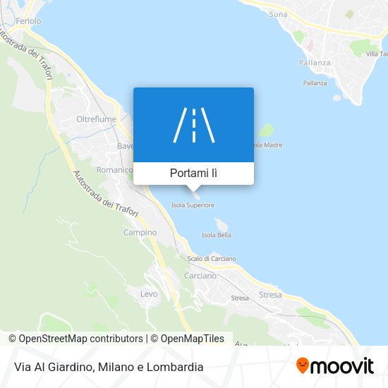 Mappa Via Al Giardino