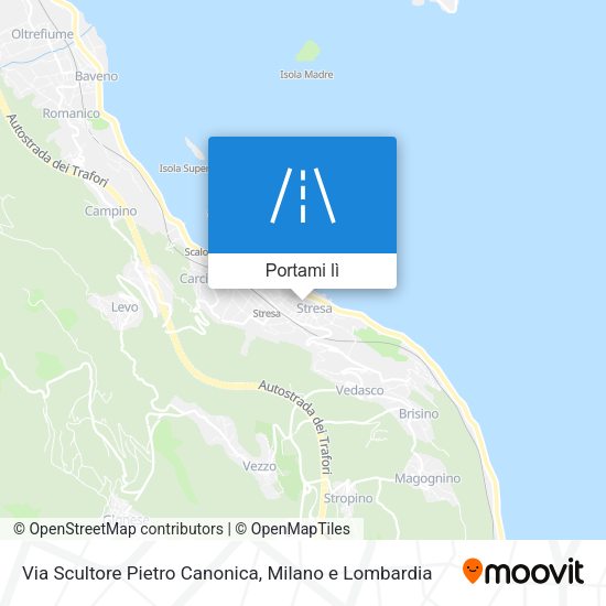 Mappa Via Scultore Pietro Canonica