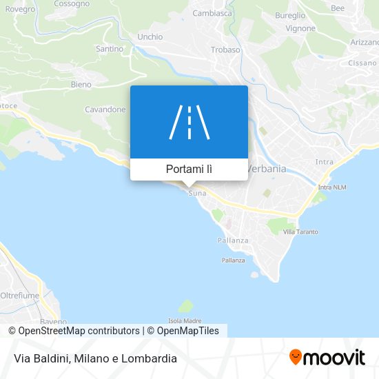 Mappa Via Baldini