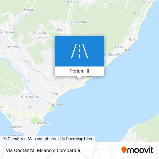 Mappa Via Costanza