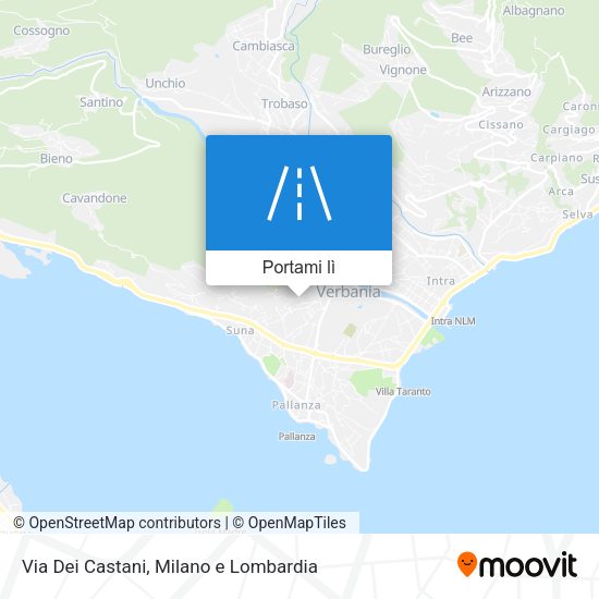 Mappa Via Dei Castani