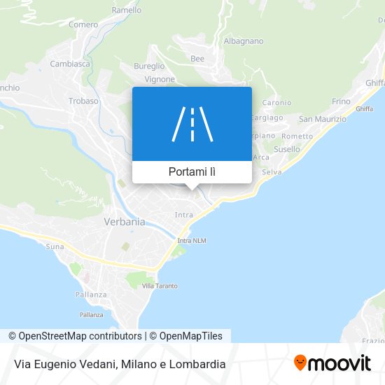 Mappa Via Eugenio Vedani