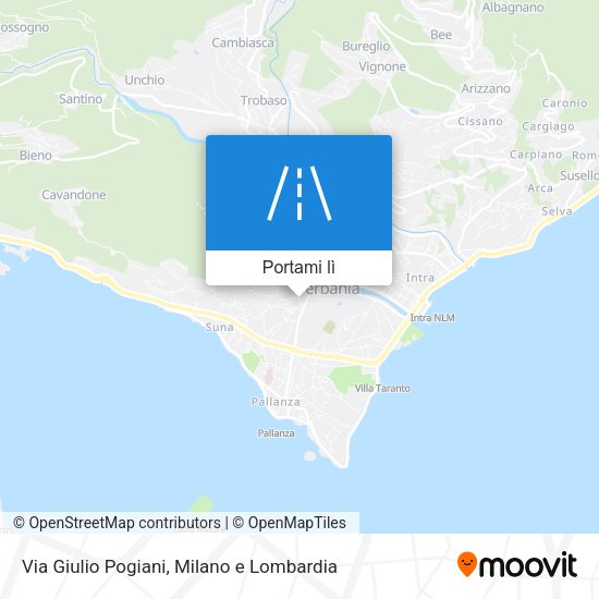 Mappa Via Giulio Pogiani