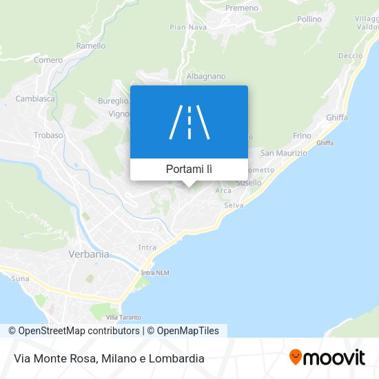 Mappa Via Monte Rosa