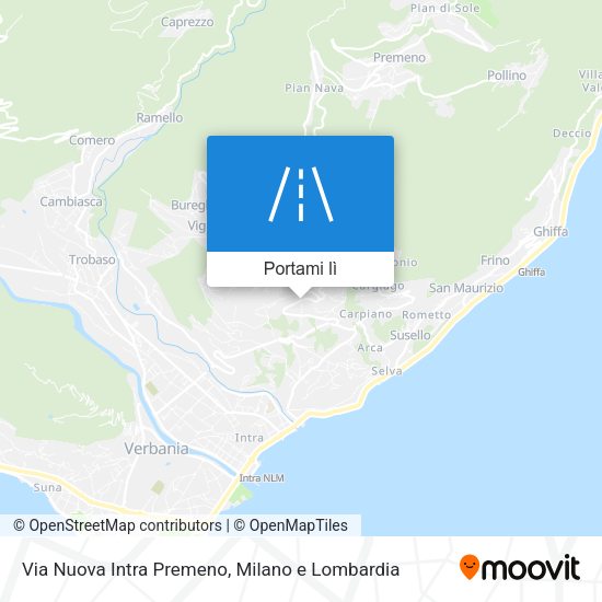 Mappa Via Nuova Intra Premeno