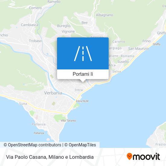 Mappa Via Paolo Casana