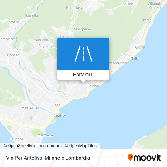 Mappa Via Per Antoliva