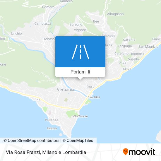 Mappa Via Rosa Franzi