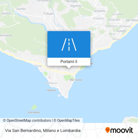Mappa Via San Bernardino