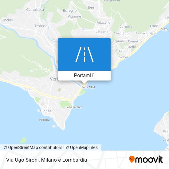 Mappa Via Ugo Sironi