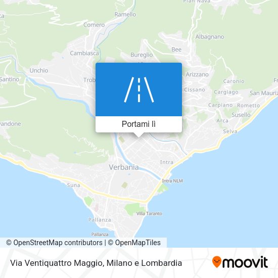 Mappa Via Ventiquattro Maggio
