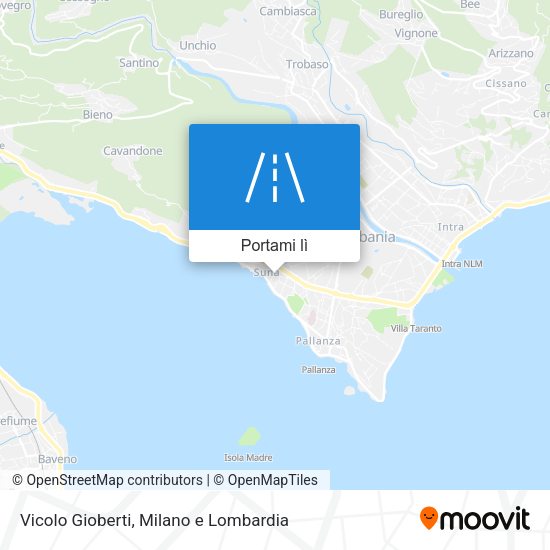 Mappa Vicolo Gioberti