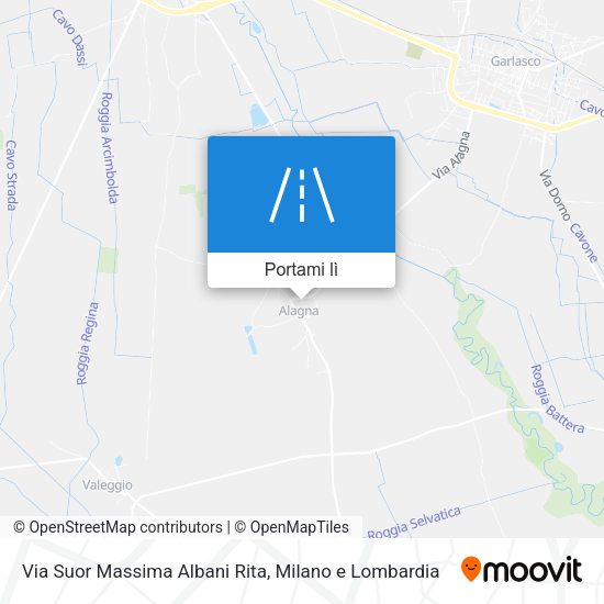 Mappa Via Suor Massima Albani Rita