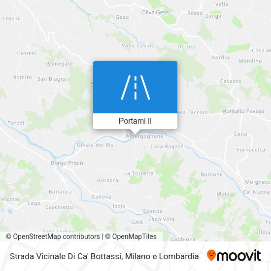 Mappa Strada Vicinale Di Ca' Bottassi