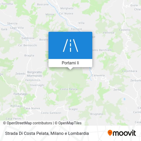 Mappa Strada Di Costa Pelata