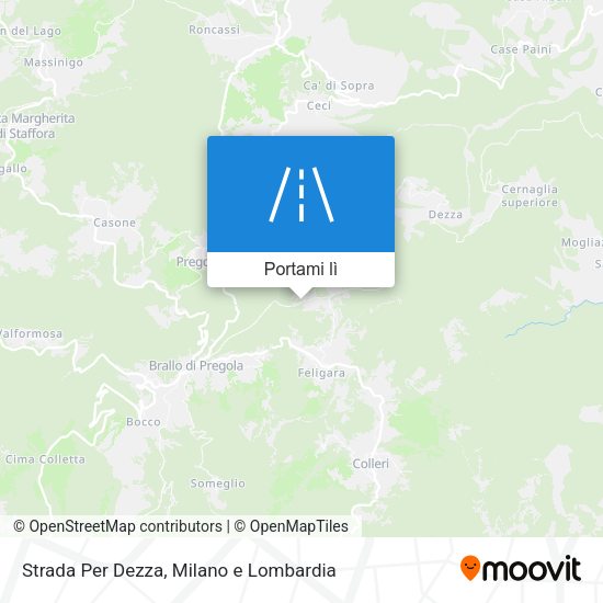 Mappa Strada Per Dezza
