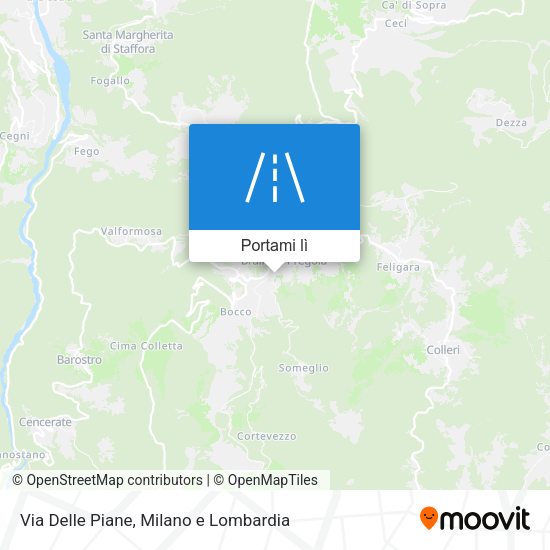 Mappa Via Delle Piane