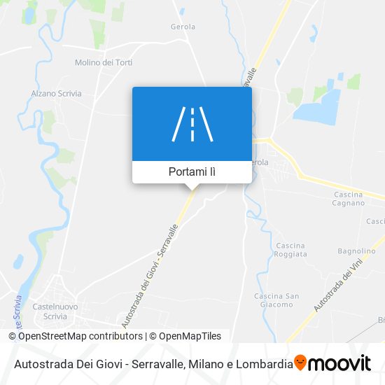 Mappa Autostrada Dei Giovi - Serravalle