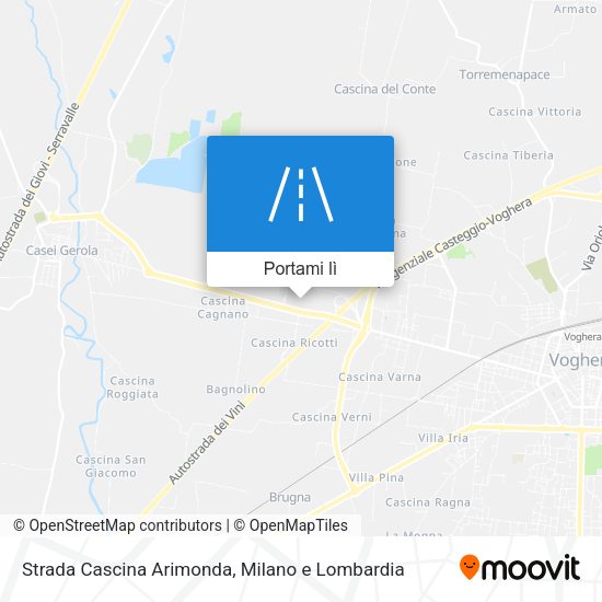 Mappa Strada Cascina Arimonda