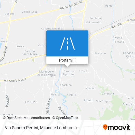 Mappa Via Sandro Pertini