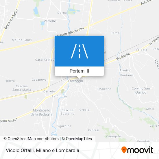 Mappa Vicolo Ortalli