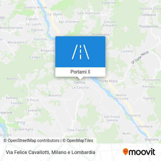 Mappa Via Felice Cavallotti