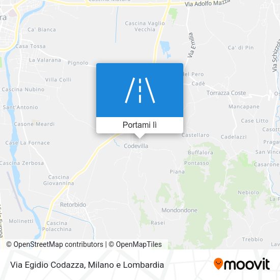 Mappa Via Egidio Codazza