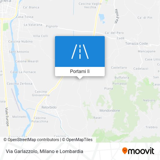 Mappa Via Garlazzolo