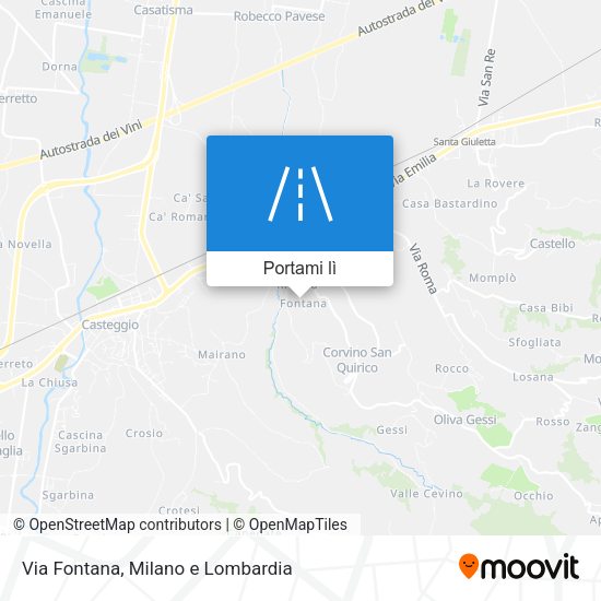 Mappa Via Fontana