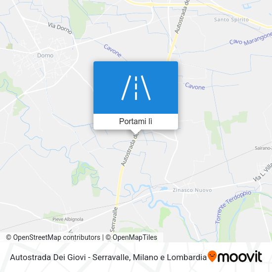 Mappa Autostrada Dei Giovi - Serravalle